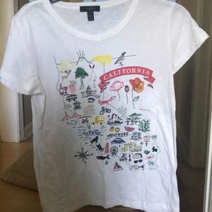 J. Crew California graphic tee